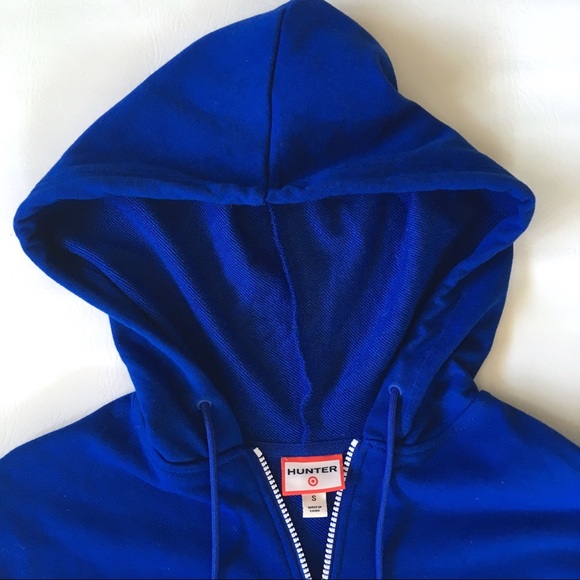 NWOT Hunter Target Blue Jumper Sleeveless Hoodie S - Picture 5 of 8